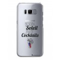 Coque Samsung Galaxy S8 Plus rigide transparente Besoin soleil cocktails Dessin La Coque Francaise