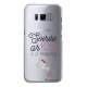 Coque rigide transparent Soirée ar'rosé à la française pour Samsung Galaxy S8