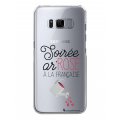Coque Samsung Galaxy S8 rigide transparente Soirée ar'rosé Dessin La Coque Francaise