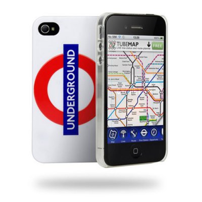 Coque Underground Metro de Londres iPhone 4 et 4S avec film protecteur