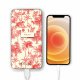 Batterie en verre trempé universel 8000mAh Botanic Amour Motif Ecriture Tendance La Coque Francaise