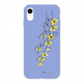 Coque iPhone Xr Silicone Liquide Douce lilas Fleurs Cerisiers La Coque Francaise.