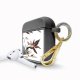 Housse pour airpods silicone liquide noir Fleurs Sauvages Motif Ecriture Tendance La Coque Francaise