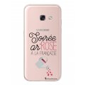 Coque Samsung A3 2017 rigide transparente Soirée ar'rosé Dessin La Coque Francaise