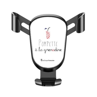 Support téléphone voiture Pompette à la grenadine Motif Ecriture Tendance La Coque Francaise