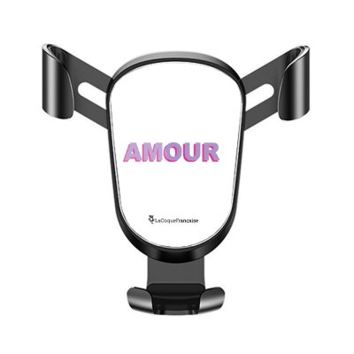 Support téléphone voiture Amour parme et fushia Motif Ecriture Tendance La Coque Francaise