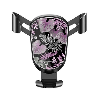 Support téléphone voiture Fleurs Tropicales Parme Motif Ecriture Tendance La Coque Francaise