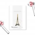 Ecouteurs Sans Fil Bluetooth Rose Gold rose gold Illumination de paris Ecriture Tendance et Design La Coque Francaise.