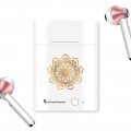 Ecouteurs Sans Fil Bluetooth Rose Gold rose gold Mandala Or Ecriture Tendance et Design La Coque Francaise.