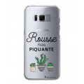 Coque Samsung Galaxy S8 rigide transparente Rousse mais piquante Dessin La Coque Francaise