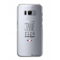 Coque Samsung Galaxy S8 rigide transparente rire de mes blagues Dessin La Coque Francaise