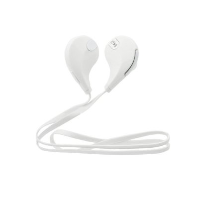 Ecouteurs sport Bluetooth universel avec microphone intégré - Blanc