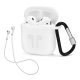 Housse silicone de protection pour AirPods Blanche