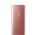 Samsung Clear View Cover Avec Fonction Stand Rose Pour Galaxy S8 Plus 