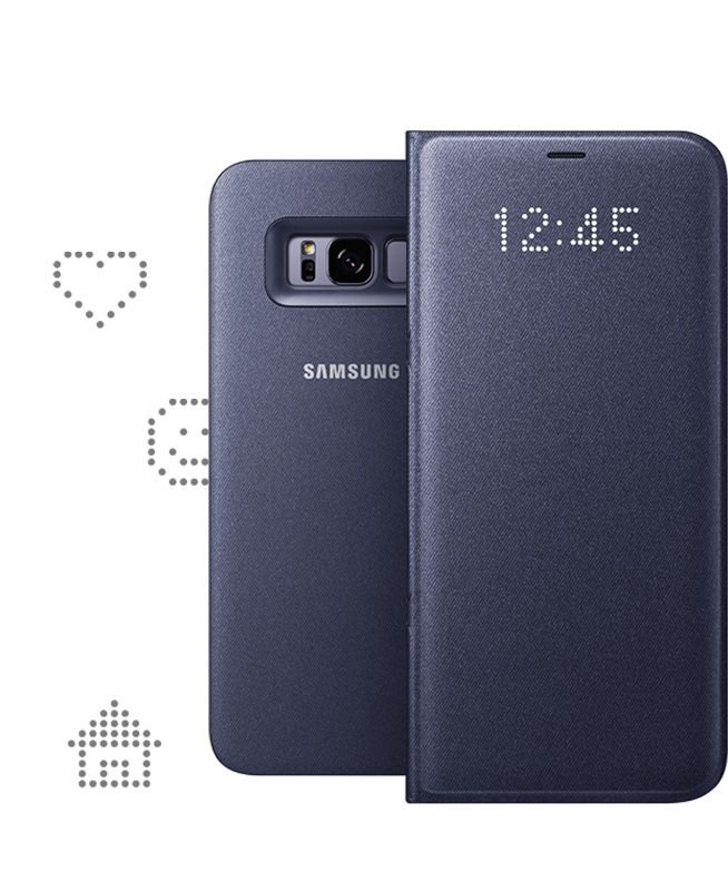 virtuel sortere pubertet Samsung Etui Led View Cover Violet Pour Galaxy S8 Plus - Coquediscount