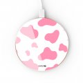 Chargeur Induction contour gold Cow print pink Evetane