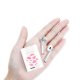 Ecouteurs Sans Fil Bluetooth Argent argent Cow print pink Ecriture Tendance et Design Evetane.