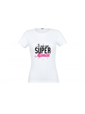 T-shirt Super Maman pour Taille S