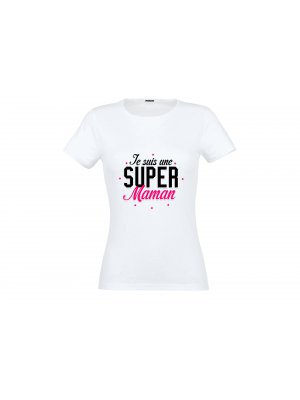 T-shirt Super Maman pour Taille L