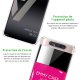 Coque Samsung Galaxy A80 anti-choc souple angles renforcés transparente Vernis Rose Evetane