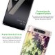 Coque Samsung Galaxy A80 anti-choc souple angles renforcés transparente Palmiers Evetane