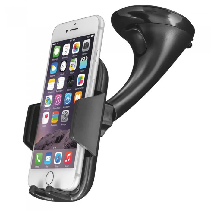 Support Téléphone Voiture Ventouse Pare-brise, compatible tous