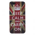 Coque Arriere UK iPhone 5 / 5S  Keep Calm and Carry on