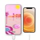 Batterie verre trempé 8000mAh Desert Dream Motif Ecriture Tendance Evetane