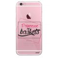 Coque iPhone 6/6S rigide transparente Princesse En Baskets Dessin Evetane