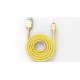 Muvit Tab Cable Lightning Tresse Metal Mfi 2.4a 1m Or