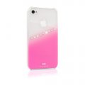 White Diamonds Coque rose avec cristaux Swarovski iPhone 4/4S