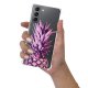 Coque Samsung Galaxy S21 5G anti-choc souple angles renforcés transparente Ananas Dégradé Violet Evetane.