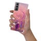 Coque Samsung Galaxy S21 5G anti-choc souple angles renforcés transparente Attrape rêve rose Evetane.
