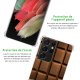 Coque Samsung Galaxy S21 Ultra 5G anti-choc souple angles renforcés transparente Chocolat Evetane.