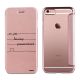 Etui de protection effet cuir  iPhone 6/6S  -  Doré rose  - Un Peu, Beaucoup, Passionnement