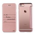 Etui iPhone 6/6S souple rose gold Un peu, Beaucoup, Passionnement Ecriture Tendance et Design Evetane