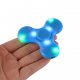 Fidget Spinner bleu avec Haut Parleur sans fil bluetooth et LED 