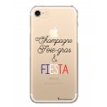 Coque iPhone 7/8/ iPhone SE 2020 rigide transparente Champ et Fiesta Blanc Dessin La Coque Francaise