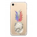 Coque iPhone 7/8/ iPhone SE 2020 rigide transparente Ananas à la Française Dessin La Coque Francaise