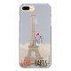 Coque rigide transparent Love Paris pour iPhone 7 Plus
