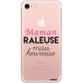 Coque iPhone 7/8/ iPhone SE 2020 rigide transparente Maman raleuse Dessin Evetane