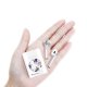 Ecouteurs Sans Fil Bluetooth Argent argent Pivoines Violettes Ecriture Tendance et Design La Coque Francaise.