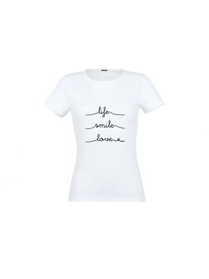 T-shirt Life, Smile, Love Taille L