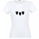 T-shirt Cœurs Noirs Taille S