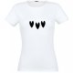 T-shirt Cœurs Noirs Taille M