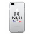 Coque iPhone 7 Plus/ 8 Plus rigide transparente Beau parleur Dessin La Coque Francaise