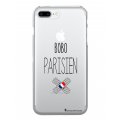 Coque iPhone 7 Plus/ 8 Plus rigide transparente Bobo parisien Dessin La Coque Francaise