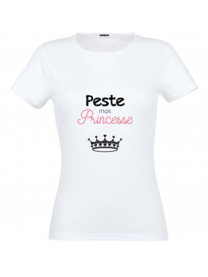 T-shirt Peste mais Princesse Taille S