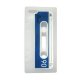Coque silicone cassette transparente et bleu pour iPhone 5
