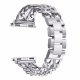 Bracelet chaîne en acier inoxydable Argent Compatible avec  Apple Watch 38-40 